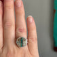 Royston Ribbon Turquoise Coin Style Ring in size 6 + 8