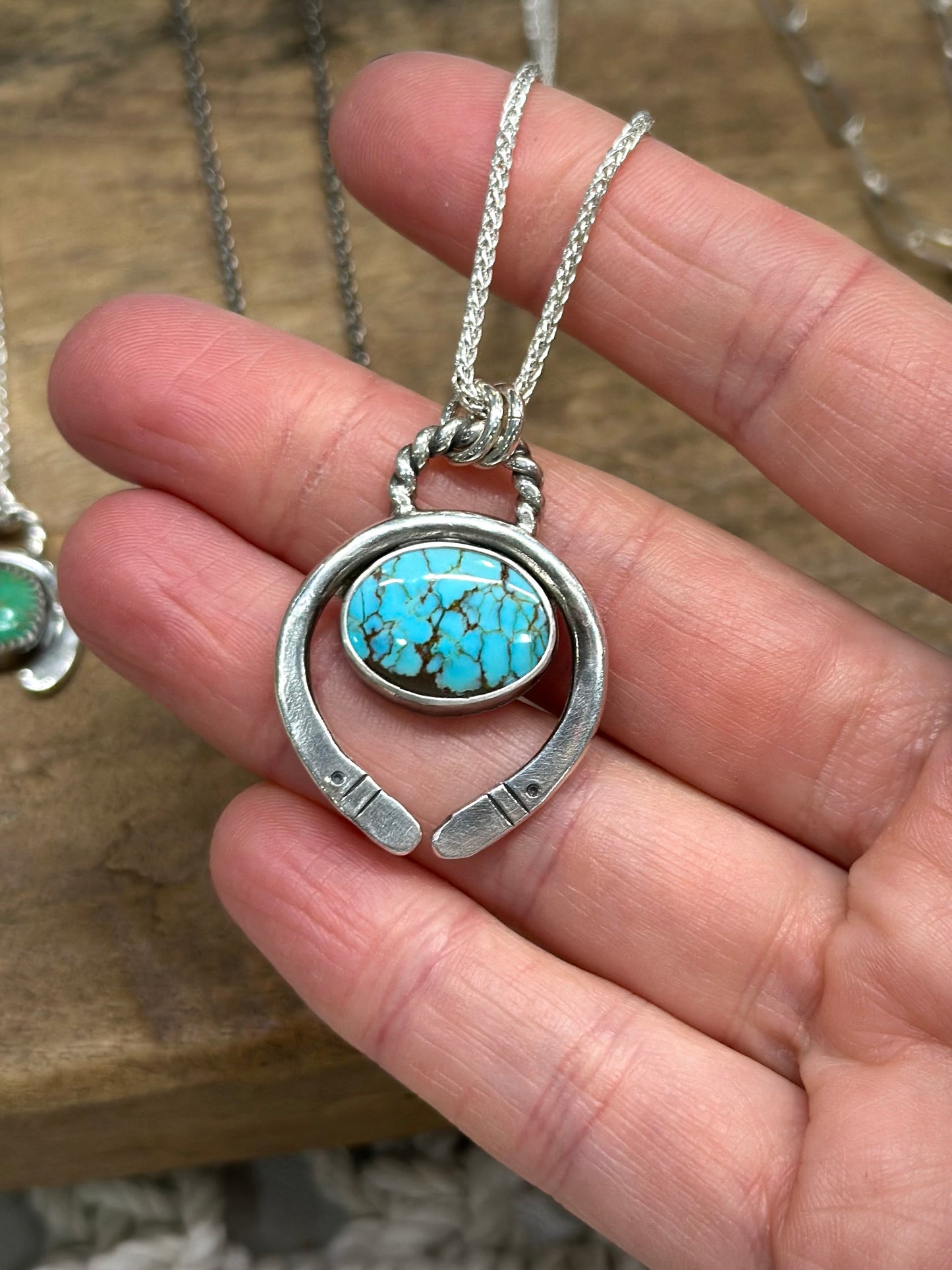 Number 8 Turquoise Naja Necklace