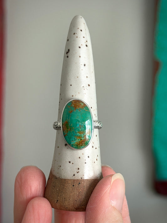 Rising Phoenix Turquoise Ring in size 9.5
