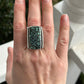Snowville Variscite Ring in Art Deco Style size 9.5