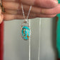 Little Royston Royal Blue Turquoise Twist Necklace in Blue