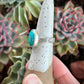 Emerald Valley Turquoise Ring Spiral Swirl Band in size 7.75