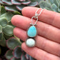 Fox Turquoise + Emerald Basin Variscite Hinge Totem Pendant no. 2