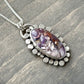 Tiffany Stone Hammered Granulation Necklace