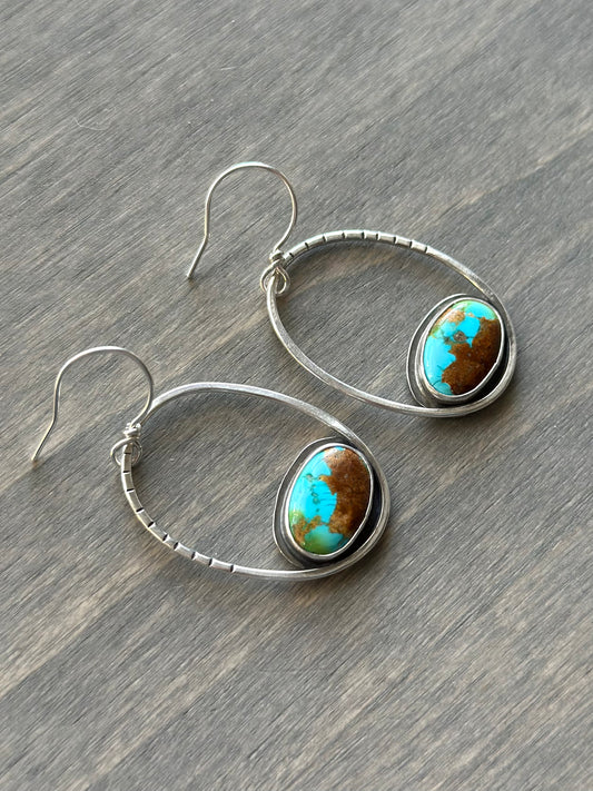 Sonoran Turquoise Hoop Earrings