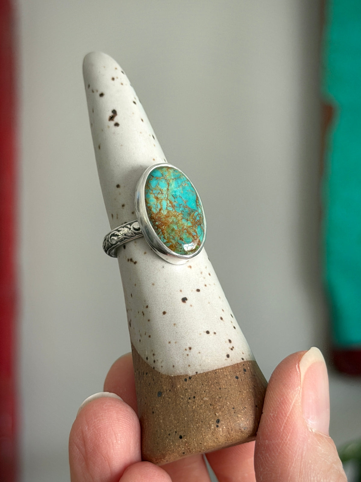 Royston Turquoise Ring in size 7.75