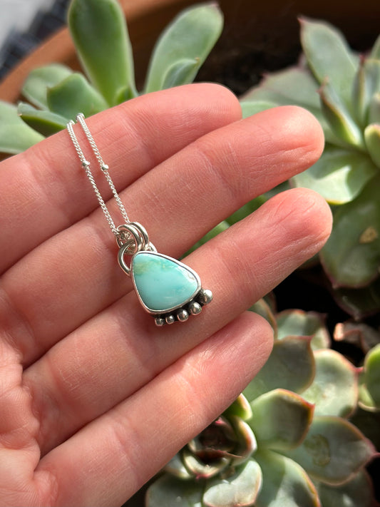 Royston Turquoise Small Pendant v1