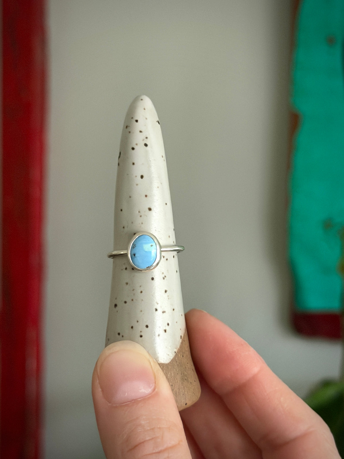 Golden Hills Turquoise Ring size 8.25