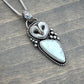 Emerald Basin Variscite + Laura Mears Owl Face Pendant