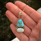 Royston Turquoise + Emerald Basin Variscite Color Totem Pendant