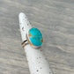 Kingman Gold Turquoise Ring in size 5