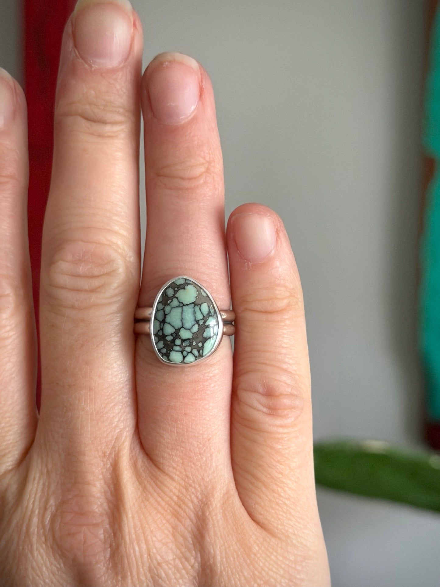 Desert Bloom Variscite Ring in size 7.5