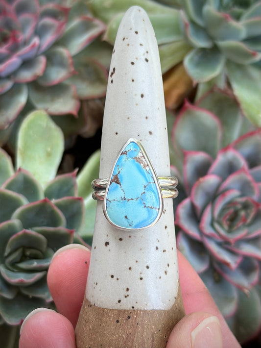 Golden Hills Turquoise Ring in size 8