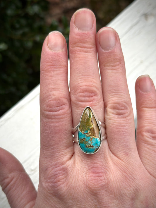 Made to Finish Thunderbird Turquoise Ring
