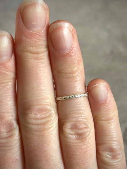 Stacking Rings in Sterling Silver