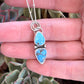 Small Golden Hills Turquoise Totem Pendant