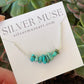 Sierra Nevada Turquoise Bead Necklace in Sterling Silver