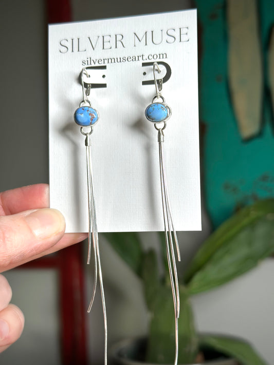 Golden Hills Turquoise Fringe Earrings v1