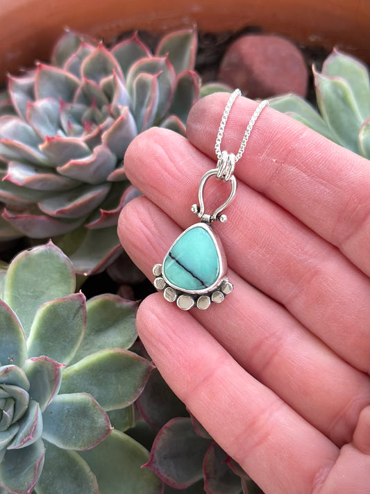 Desert Bloom Variscite Pendant