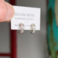 Mini Hoop Cuff Earring in Sterling Silver