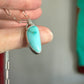 Royston Turquoise Talon Pendant in Pale Blue