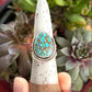 Patagonia Turquoise Art Deco Ring size 8.75