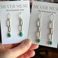 Emerald Valley Turquoise Paperclip Chain Earrings