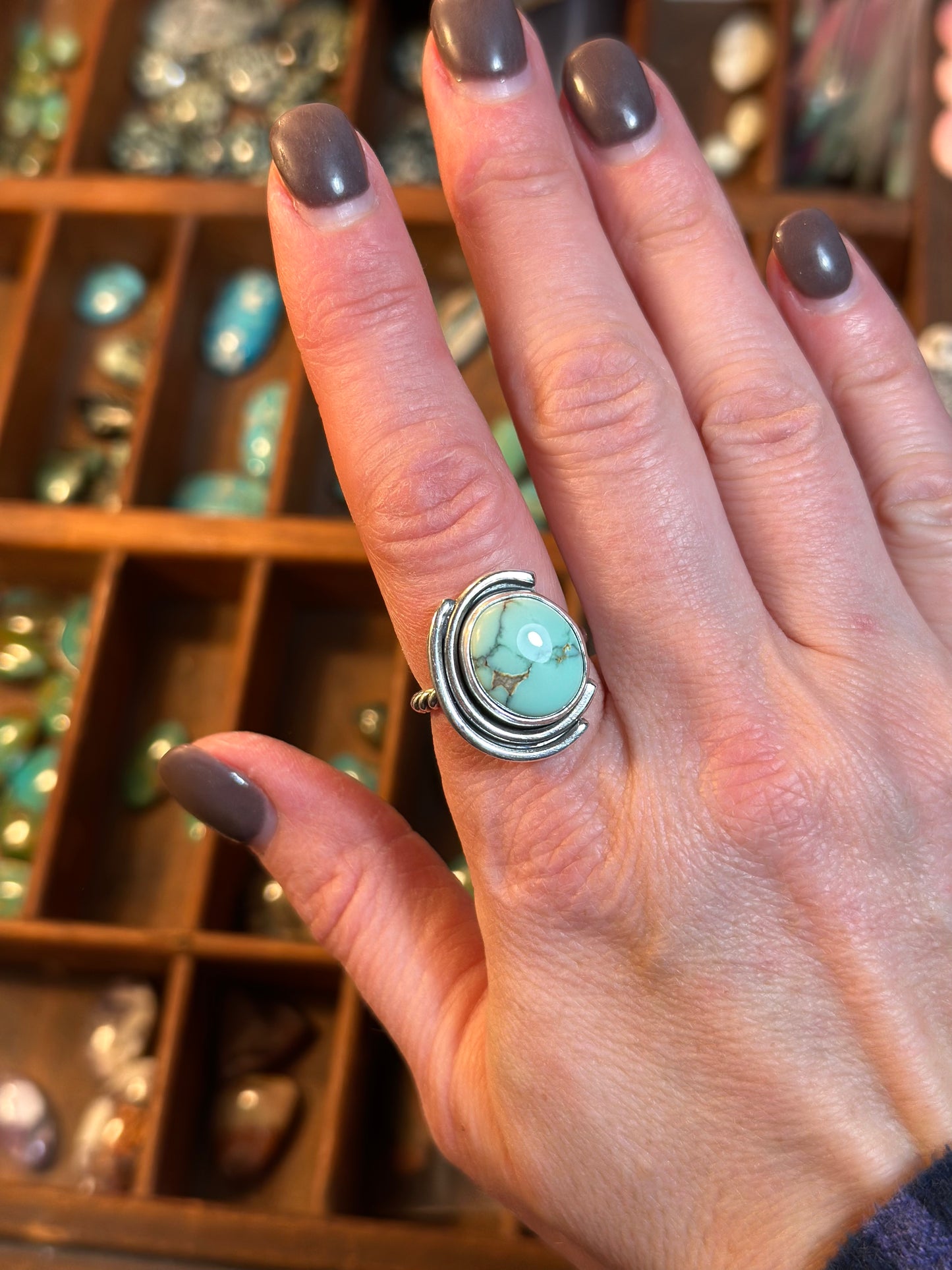 Calypso Variscite Ring in size 8