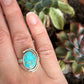 Sierra Bella Turquoise Art Deco Ring in size 8