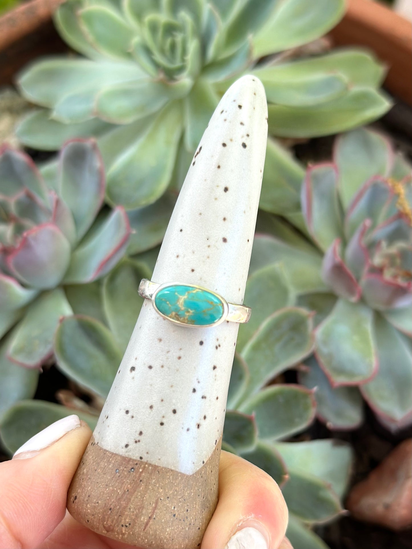 Hardy Pit Turquoise Ring in size 7.5