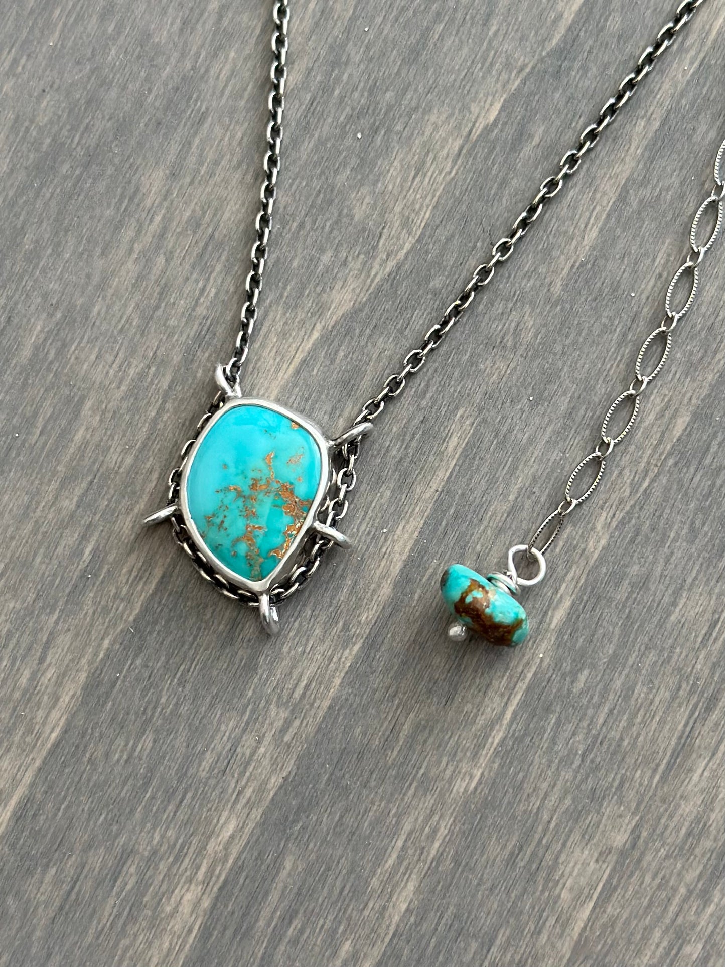 Royston Turquoise Suspended Pendant v7