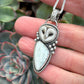 Emerald Basin Variscite + Laura Mears Owl Face Pendant