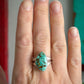 Fox Turquoise Split Band Ring in size 9.5