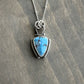 Golden Hills Turquoise Art Deco Point Pendant with Hinge