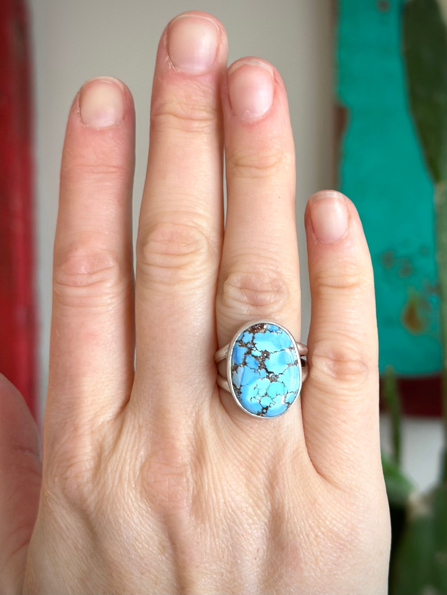 Golden Hills Turquoise Ring in size 7.75