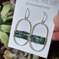 Blue Tourmaline Hoop Earrings