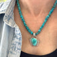 Fox Turquoise Art Deco Pendant in Blue v3