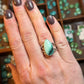 Desert Bloom Variscite Open Band Ring size 7