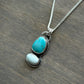 Fox Turquoise + Emerald Basin Variscite Totem Pendant no. 4