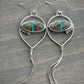Royston Ribbon Hoop Fringe Earrings