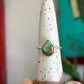 Pilot Mountain Turquoise Twist Ring in size 8.5