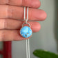 Golden Hills Turquoise Round Twist Pendant