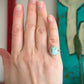 Thunderbird Turquoise Twist Ring in size 5.5