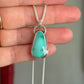 Natural Kingman Turquoise Twist Pendant