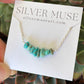 Sierra Nevada Turquoise Bead Necklace in Sterling Silver