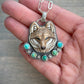 Supernova Turquoise + Laura Mears Wolf Pendant