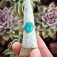 Emerald Valley Turquoise Ring Spiral Swirl Band in size 7.75
