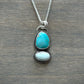 Fox Turquoise + Emerald Basin Variscite Totem Pendant no. 4