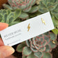 14k Gold Fill Lightning Bolt Stud Earrings