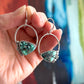 Calypso Variscite Oval Hoop Earrings
